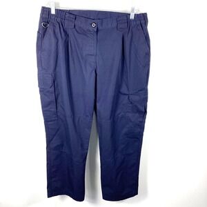 TWINHILL Women's Size 16W Cargo Ripstop Pants‎ Utility Uniform Navy Blue Work